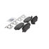 Wagner ZD1816 Disc Brake Pad Set Ceramic Brake Pads