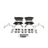 Wagner ZD537 Disc Brake Pad Set Disc Brake Pad Set - Rear, Ceramic, with HDWR