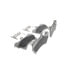 Wagner MX1014A Disc Brake Pad Set Wagner Brake ThermoQuiet MX1014A Semi-Metallic Disc Brake Pad Set