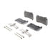Wagner MX1050 Disc Brake Pad Set Wagner Brake ThermoQuiet MX1050 Semi-Metallic Disc Brake Pad Set