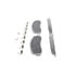Wagner MX1069 Disc Brake Pad Set Wagner Brake ThermoQuiet MX1069 Semi-Metallic Disc Brake Pad Set