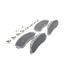 Wagner MX1069 Disc Brake Pad Set Wagner Brake ThermoQuiet MX1069 Semi-Metallic Disc Brake Pad Set