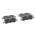 Wagner MX1099 Disc Brake Pad Set Wagner Brake ThermoQuiet MX1099 Semi-Metallic Disc Brake Pad Set