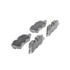 Wagner MX1099 Disc Brake Pad Set Wagner Brake ThermoQuiet MX1099 Semi-Metallic Disc Brake Pad Set