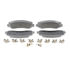 Wagner MX1333A Disc Brake Pad Set Wagner Brake ThermoQuiet MX1333A Semi-Metallic Disc Brake Pad Set