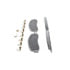 Wagner MX1333A Disc Brake Pad Set Wagner Brake ThermoQuiet MX1333A Semi-Metallic Disc Brake Pad Set