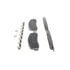 Wagner MX1333 Disc Brake Pad Set Wagner Brake ThermoQuiet MX1333 Semi-Metallic Disc Brake Pad Set