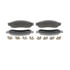 Wagner MX1334A Disc Brake Pad Set Wagner Brake ThermoQuiet MX1334A Semi-Metallic Disc Brake Pad Set