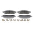 Wagner MX1334 Disc Brake Pad Set Wagner Brake ThermoQuiet MX1334 Semi-Metallic Disc Brake Pad Set