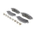 Wagner MX1334 Disc Brake Pad Set Wagner Brake ThermoQuiet MX1334 Semi-Metallic Disc Brake Pad Set