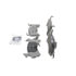 Wagner MX154 Disc Brake Pad Set Wagner Brake ThermoQuiet MX154 Semi-Metallic Disc Brake Pad Set