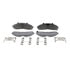 Wagner MX652 Disc Brake Pad Set Wagner Brake ThermoQuiet MX652 Semi-Metallic Disc Brake Pad Set