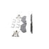 Wagner MX652 Disc Brake Pad Set Wagner Brake ThermoQuiet MX652 Semi-Metallic Disc Brake Pad Set