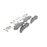 Wagner MX652 Disc Brake Pad Set Wagner Brake ThermoQuiet MX652 Semi-Metallic Disc Brake Pad Set