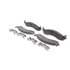Wagner MX655 Disc Brake Pad Set Wagner Brake ThermoQuiet MX655 Semi-Metallic Disc Brake Pad Set