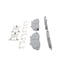 Wagner MX679 Disc Brake Pad Set Wagner Brake ThermoQuiet MX679 Semi-Metallic Disc Brake Pad Set