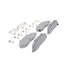 Wagner MX679 Disc Brake Pad Set Wagner Brake ThermoQuiet MX679 Semi-Metallic Disc Brake Pad Set
