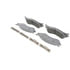Wagner MX702A Disc Brake Pad Set Wagner Brake ThermoQuiet MX702A Semi-Metallic Disc Brake Pad Set