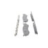 Wagner MX702A Disc Brake Pad Set Wagner Brake ThermoQuiet MX702A Semi-Metallic Disc Brake Pad Set