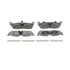 Wagner MX711 Disc Brake Pad Set Wagner Brake ThermoQuiet MX711 Semi-Metallic Disc Brake Pad Set