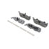Wagner MX711 Disc Brake Pad Set Wagner Brake ThermoQuiet MX711 Semi-Metallic Disc Brake Pad Set