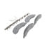 Wagner MX756 Disc Brake Pad Set Wagner Brake ThermoQuiet MX756 Semi-Metallic Disc Brake Pad Set