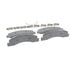 Wagner MX756 Disc Brake Pad Set Wagner Brake ThermoQuiet MX756 Semi-Metallic Disc Brake Pad Set