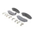 Wagner MX913 Disc Brake Pad Set Wagner Brake ThermoQuiet MX913 Semi-Metallic Disc Brake Pad Set