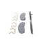 Wagner MX913 Disc Brake Pad Set Wagner Brake ThermoQuiet MX913 Semi-Metallic Disc Brake Pad Set