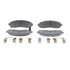 Wagner MX913 Disc Brake Pad Set Wagner Brake ThermoQuiet MX913 Semi-Metallic Disc Brake Pad Set