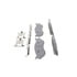 Wagner MX966B Disc Brake Pad Set Wagner Brake ThermoQuiet MX966B Semi-Metallic Disc Brake Pad Set