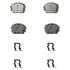 Wagner OEX1301 Disc Brake Pad Set Premium Ceramic Disc Pad