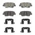 Wagner OEX1848 Disc Brake Pad Set Premium Ceramic Disc Pad