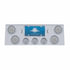 United Pacific 34563 Tail Light Panel Tail Light Panel - Rear Center Panel, Stainless Steel, with 4 x 7 LED 4" Reflector