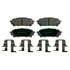 Wagner MX1004 Disc Brake Pad Set Wagner Brake ThermoQuiet MX1004 Semi-Metallic Disc Brake Pad Set