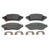 Wagner MX1000 Disc Brake Pad Set Wagner Brake ThermoQuiet MX1000 Semi-Metallic Disc Brake Pad Set