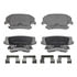 Wagner MX1057 Disc Brake Pad Set Wagner Brake ThermoQuiet MX1057 Semi-Metallic Disc Brake Pad Set