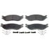 Wagner MX1045 Disc Brake Pad Set Wagner Brake ThermoQuiet MX1045 Semi-Metallic Disc Brake Pad Set