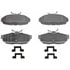 Wagner MX1082 Disc Brake Pad Set Wagner Brake ThermoQuiet MX1082 Semi-Metallic Disc Brake Pad Set