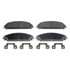 Wagner MX1058 Disc Brake Pad Set Wagner Brake ThermoQuiet MX1058 Semi-Metallic Disc Brake Pad Set