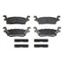 Wagner MX1120 Disc Brake Pad Set Wagner Brake ThermoQuiet MX1120 Semi-Metallic Disc Brake Pad Set