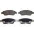 Wagner MX1195 Disc Brake Pad Set Wagner Brake ThermoQuiet MX1195 Semi-Metallic Disc Brake Pad Set