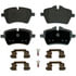 Wagner MX1204 Disc Brake Pad Set Wagner Brake ThermoQuiet MX1204 Semi-Metallic Disc Brake Pad Set