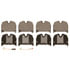 Wagner MX1231 Disc Brake Pad Set Wagner Brake ThermoQuiet MX1231 Semi-Metallic Disc Brake Pad Set