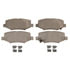 Wagner MX1274 Disc Brake Pad Set Wagner Brake ThermoQuiet MX1274 Semi-Metallic Disc Brake Pad Set