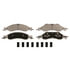 Wagner MX1278 Disc Brake Pad Set Wagner Brake ThermoQuiet MX1278 Semi-Metallic Disc Brake Pad Set