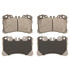 Wagner MX1282 Disc Brake Pad Set Wagner Brake ThermoQuiet MX1282 Semi-Metallic Disc Brake Pad Set