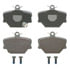 Wagner MX1252 Disc Brake Pad Set Wagner Brake ThermoQuiet MX1252 Semi-Metallic Disc Brake Pad Set