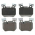 Wagner MX1372 Disc Brake Pad Set Wagner Brake ThermoQuiet MX1372 Semi-Metallic Disc Brake Pad Set