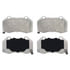Wagner MX1379 Disc Brake Pad Set Wagner Brake ThermoQuiet MX1379 Semi-Metallic Disc Brake Pad Set